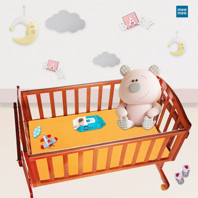 mee mee Mee Mee's Total Dry and Breathable Mattress Protector Mat (Orange) (264.0mm L X 51.0mm W) - Image 3