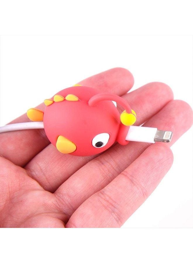 Tuparka 18 pcs Cable Protector for iPhone,ipad USB Cable, Plastic Cable Protectors Cute Fish Dinosaur Animals Charging Cable Saver, Phone Accessory Protect USB Charger - Image 5