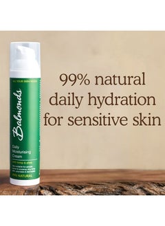 Balmonds Daily Moisturizing Cream - 3.5oz. (100ml) - 99% Natural Moisturizer - Face & Body - Fragrance Free - Vegan/Cruelty Free - All Skin Types  - Image 2