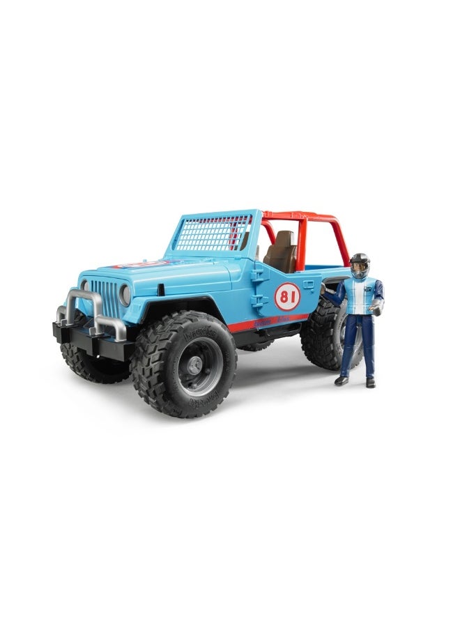 Bruder Jeep Cross Country Racer With Driver (Blue)  - Image 3
