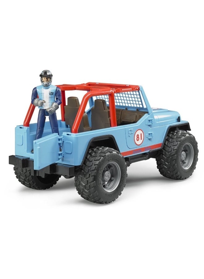Bruder Jeep Cross Country Racer With Driver (Blue)  - Image 2