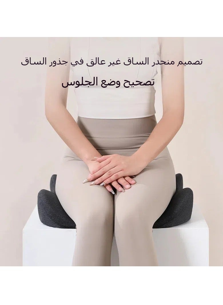 عام وسادة مقعد القطن الذاكرة ، وسادة كرسي ، مكتب البواسير ، بعد الجلوس لفترة طويلة ، أصيب عظم الذنب ، والنساء الحوامل ليست متعبة من الضغط وحماية الخصر (أسود) - Image 2