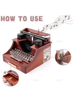 Halamine Music box, retro typewriter style  - Image 4