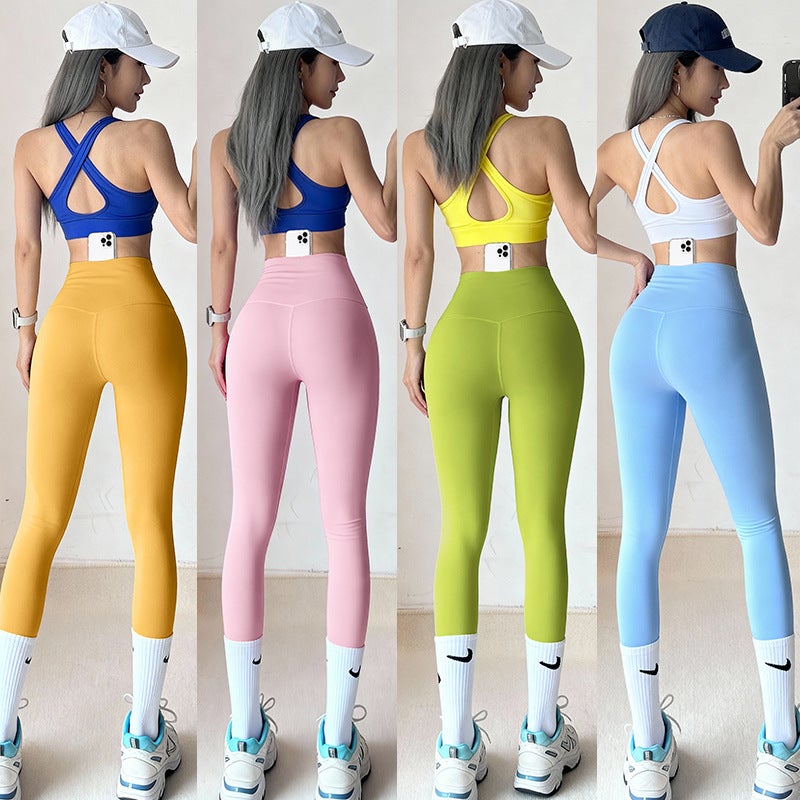 Women's High Waist Yoga Leggings with Pockets - Image 3