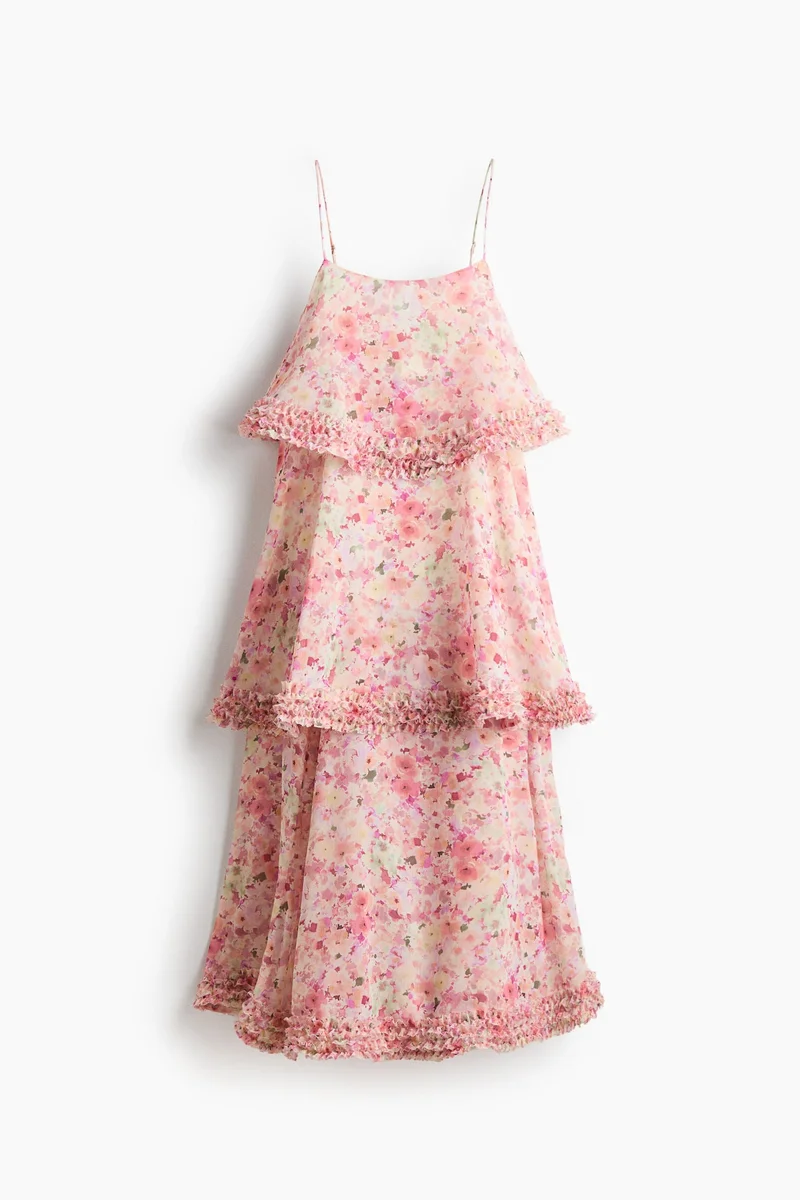 H&M Ruffle-detail tiered dress