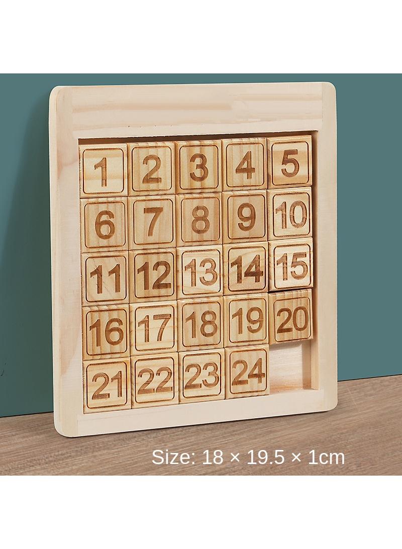 Y&D Children's Wooden Building Blocks Digital Puzzle Educational Toys - Image 1