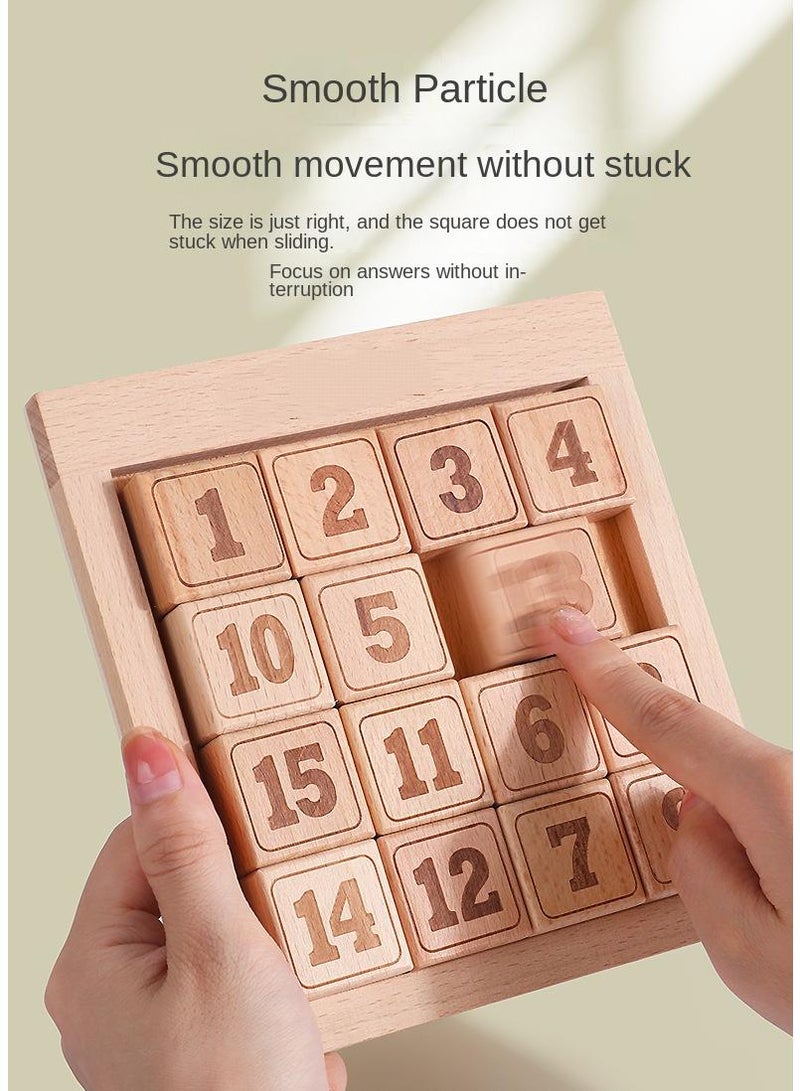 Y&D Children's Wooden Building Blocks Digital Puzzle Educational Toys - Image 3