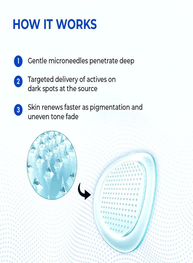 Conscious Chemist® Self Dissolving Dark Spot Lightening Microneedle Patches (Pack of 12 Patches) | Painless & Effective Patch with Niacinamide, Gallic Acid & Vitamin C | Fades Dark Spots, Evens Skin Tone & Boosts Radiance | Visible Results in 6 Hours - Image 3