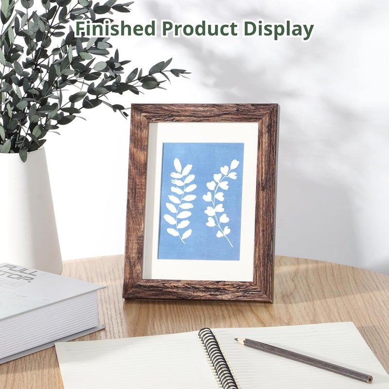 100 Sheets Cyanotype Paper Kit, Multi-Size Sun Print Paper Pack (A4/A5/A6/A7), DIY Solar Photography Paper for Art, Science, and Craft Projects - Image 3
