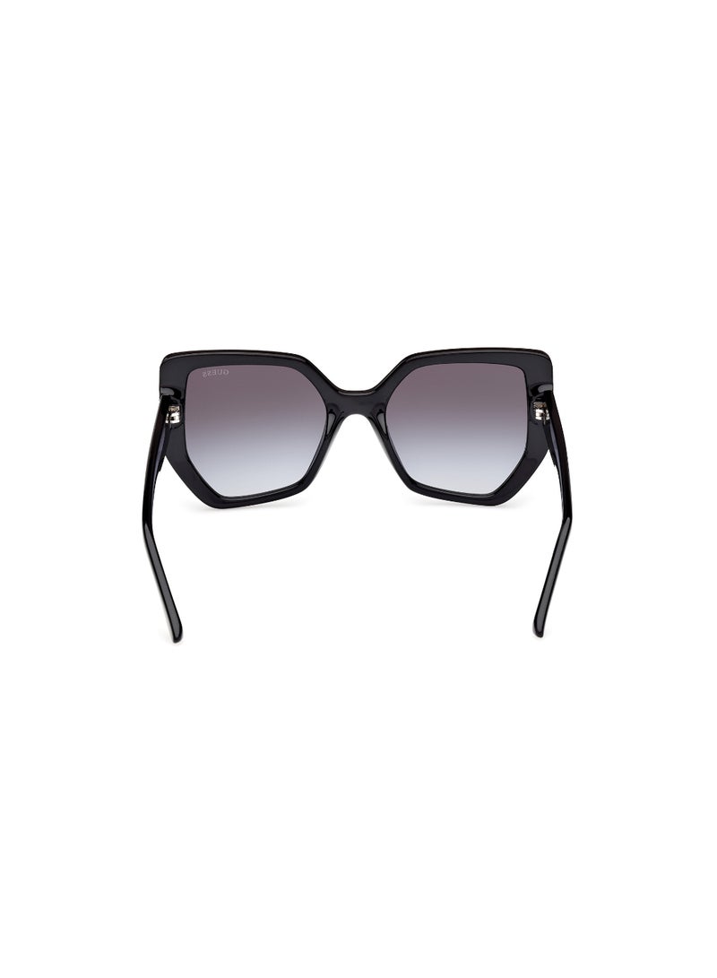 Plastic Asymmetrical Full Rim Women Uv Protection Sunglass