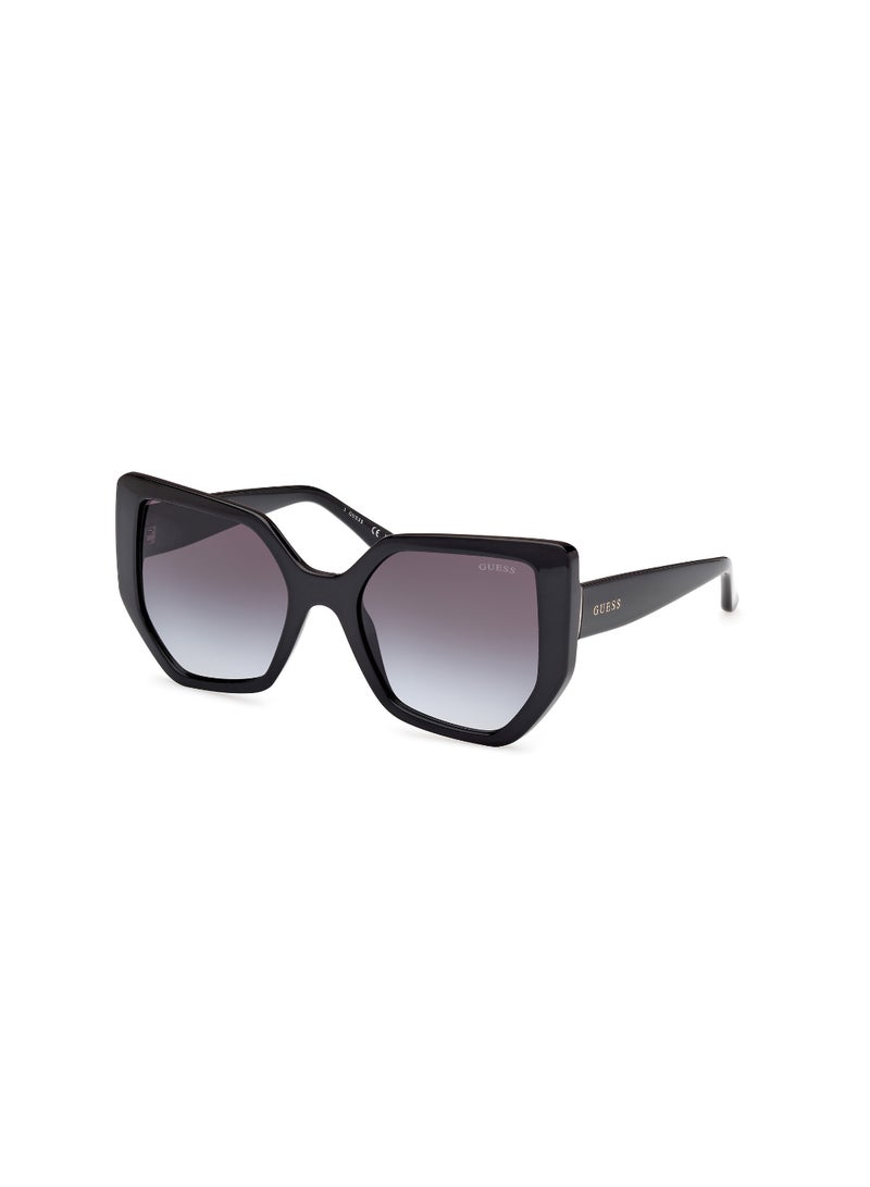 Plastic Asymmetrical Full Rim Women Uv Protection Sunglass