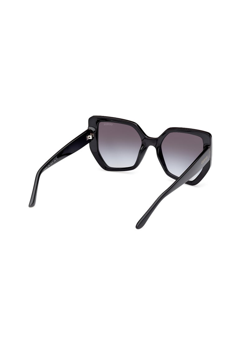 Plastic Asymmetrical Full Rim Women Uv Protection Sunglass