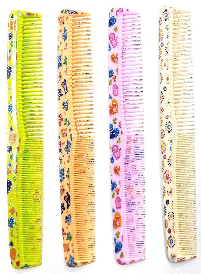 Maple Dressing Detangling Printed Hair Comb Combo Set for Women, Men, Girls (Multicolour), Pack of 4 - Image 2