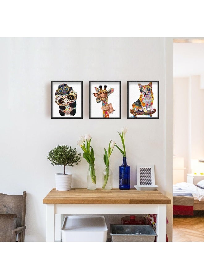 SUPERDANT Cartoon Animal Wall Art Canvas Print - Image 4