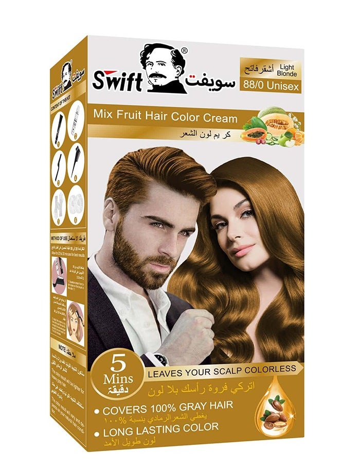 Swift Swift Permanent Ammonia free Hair Color Mix Fruit in Multi-Color Shades 100×2 Light Blonde - Swift 