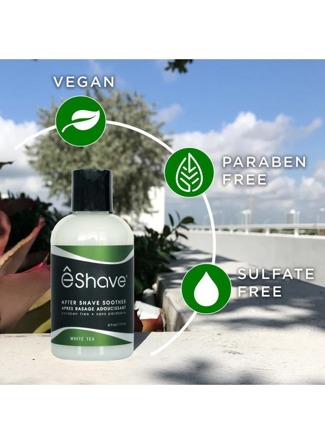 êShave Luxury After Shave Balm for Men-After Shave Lotion Soothes Razor Burn- Deep Moisturizes Skin- All-Natural Vegan After Shave Cream Calming White Tea 6 oz - Image 4