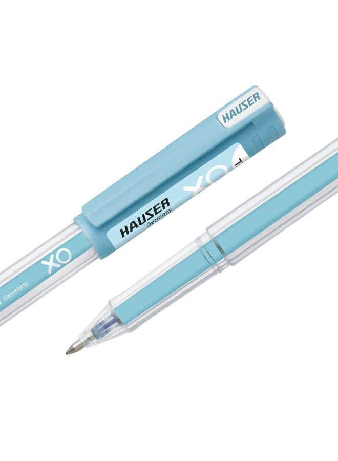 Hauser Germany XO Jumbo Gel Pen Box Pack | Water Proof Ink For Smooth Flow System | Comfortable Grip With Smudge Free Writing | Smooth, Sturdy & Refillable Pen | Blue Ink, Pack of 10 Pens - Image 4