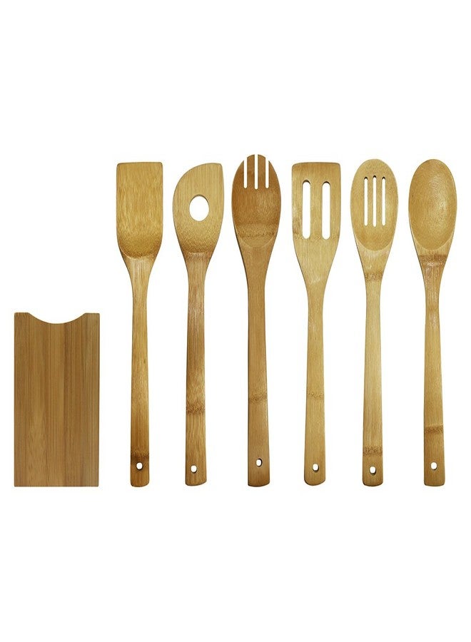 Oceanstar Bamboo Cooking Utensil Set, 7-Piece - Image 3