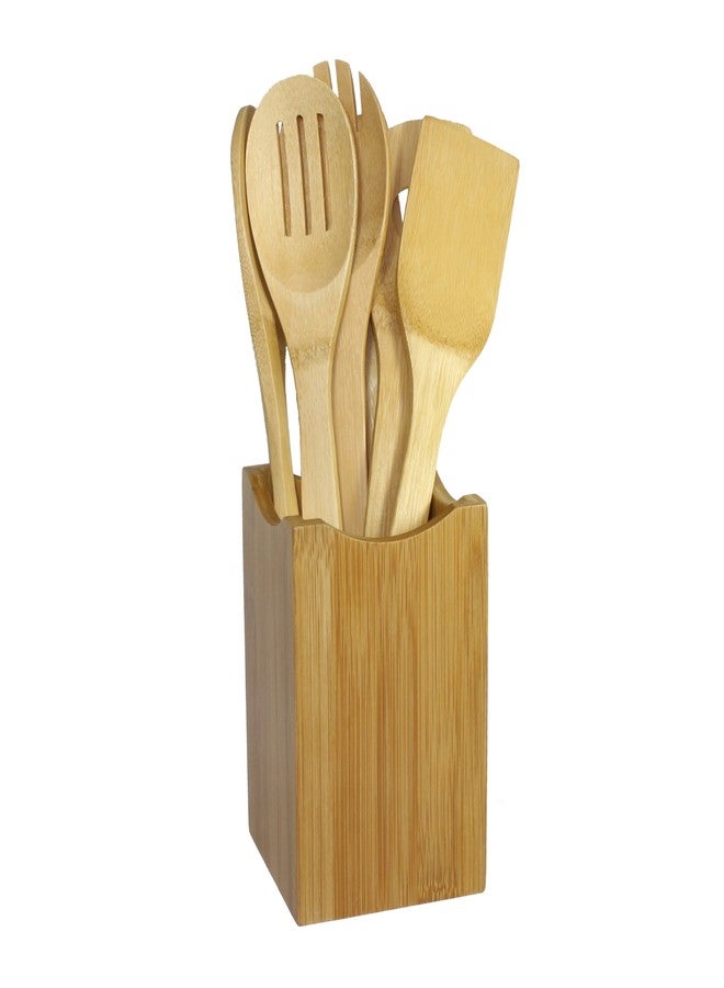 Oceanstar Bamboo Cooking Utensil Set, 7-Piece - Image 1