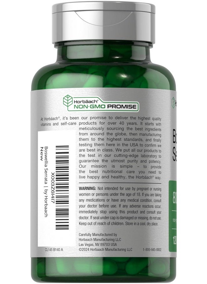 Horbaach Horbäach Boswellia Serrata Extract Capsules | 800mg | 120 Count | Herbal Supplement | Non GMO, Gluten Free  - Image 2