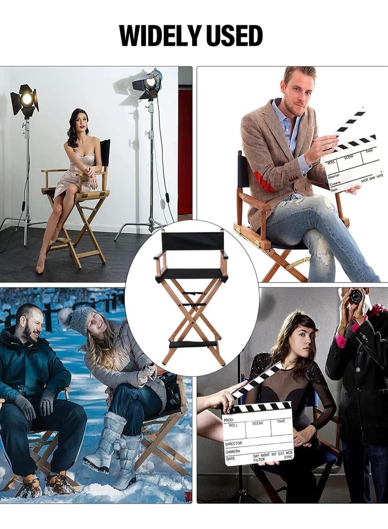 ميشيدا كرسي مخرج قابل للطي ، كرسي فنان مكياج محمول من الألومنيوم ، لغرفة النوم والاستوديو والصالون والأنشطة الخارجية (الذهب الوردي) - Image 5