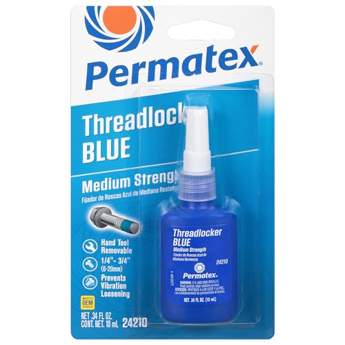 Permatex 24210 10 ml Bottle Medium Strength Threadlocker Blue - Image 1