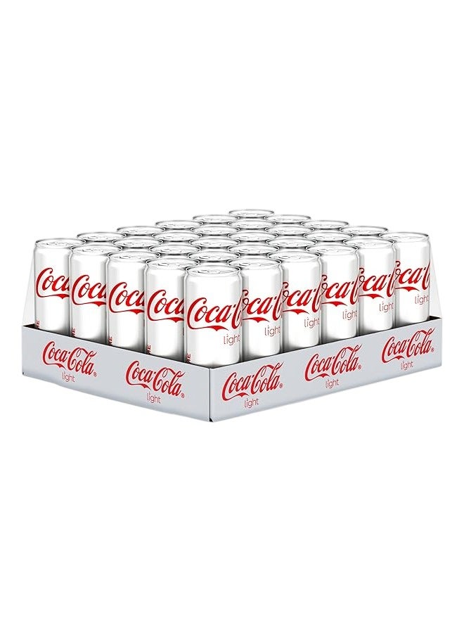 Coca-Cola Light Carbonated Soft Drink Cans 24 x 355ml - Image 1