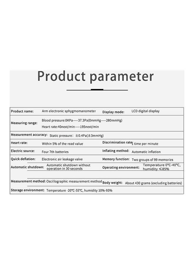 NIBEMINENT Arm Electronic Blood Pressure Monitor - Image 2