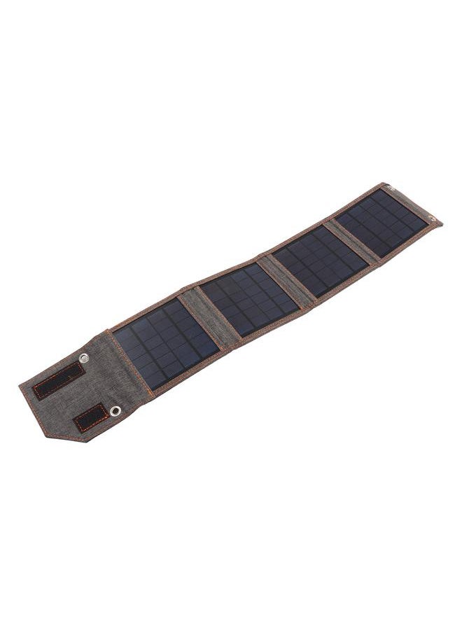 Thoraya Foldable Solar Panel Charger Polycrystalline Silicon 8W 5V USB Port Outdoor Folding Bag Solar Charger for Camping Hiking Mountaineering  - Image 2