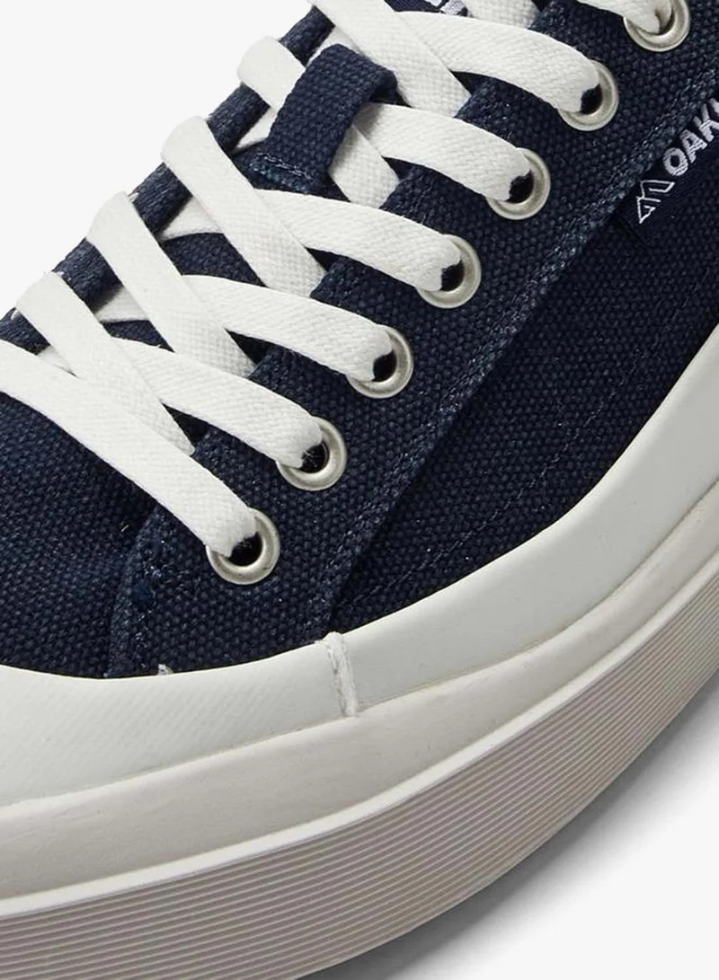 Oaklan By Shoexpress NAVY Men Lace-Up Canvas Sneakers for Men | Best Price UAE