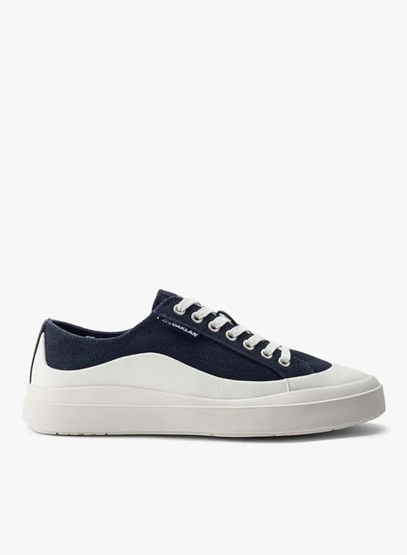 Oaklan By Shoexpress NAVY Men Lace-Up Canvas Sneakers for Men | Best Price UAE