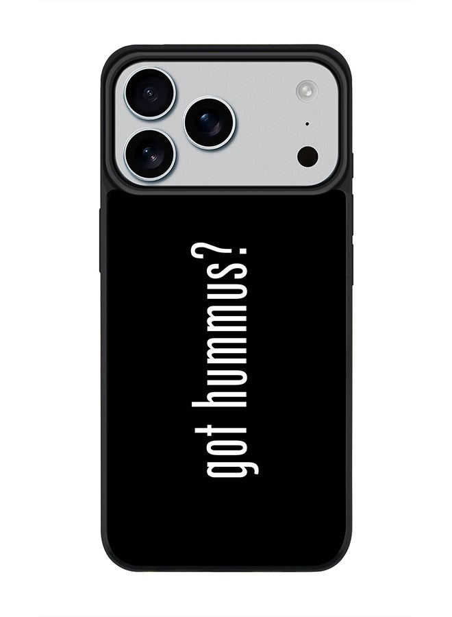 Stylizedd iPhone 17 Pro Max Case, [Compatible with MagSafe] Slim Magnetic cover Phone Case iPhone 17 Pro Max -Got Hummus? - Image 1