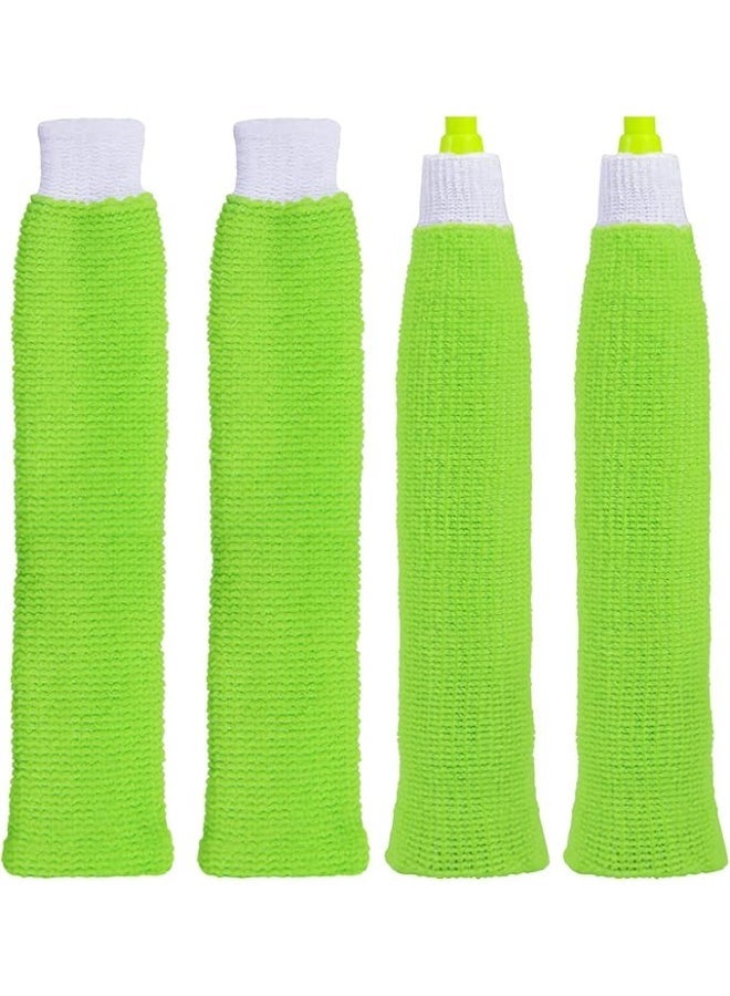 مقبض لمضرب التنس من ازوني، قطعتان من القطن الأخضر فائق الامتصاص ومضاد للانزلاق مع رباط ملتف لمضرب تنس الريشة - Image 1