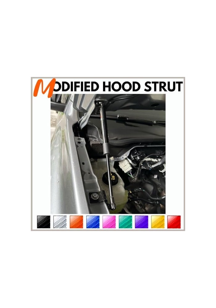 TENKIDOM Front Hood Struts Compatible with Ford Ranger Wildtrak P703 20222025 Shock Lift Supports Bonnet Gas Dampers Springs Kit NoDrill Bolton - Image 3