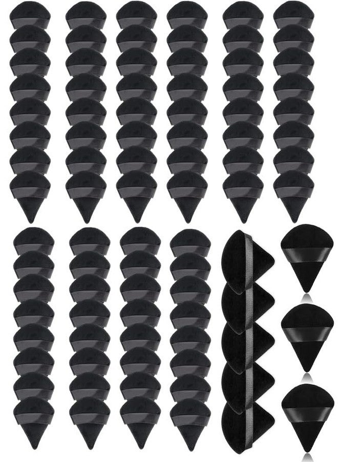 SUNISA 87 Pieces Triangle Cosmetic Loose Powder Puffs Washable Reusable Soft Plush Foundation Sponge for Face Body Wet Dry Makeup Tool- Multicolor Pack of 87 - Image 1