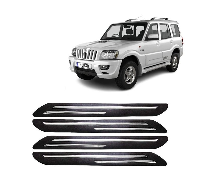 Car Bumper Guard for Mahindra Scorpio (2006-2014) - (Chrome Strip)