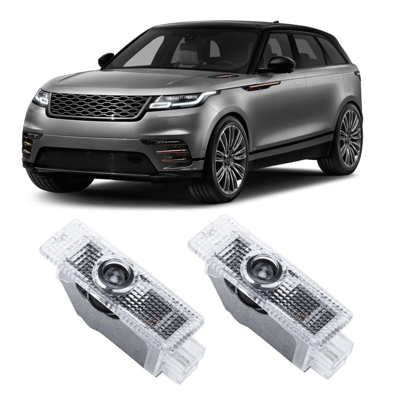 TFSOTLY 2 Pcs Never Fade Door Light Logo Projection Ghost Shadow Welcome Puddle Light Compatible with Range Rover 20102022 Accessories White - Image 2