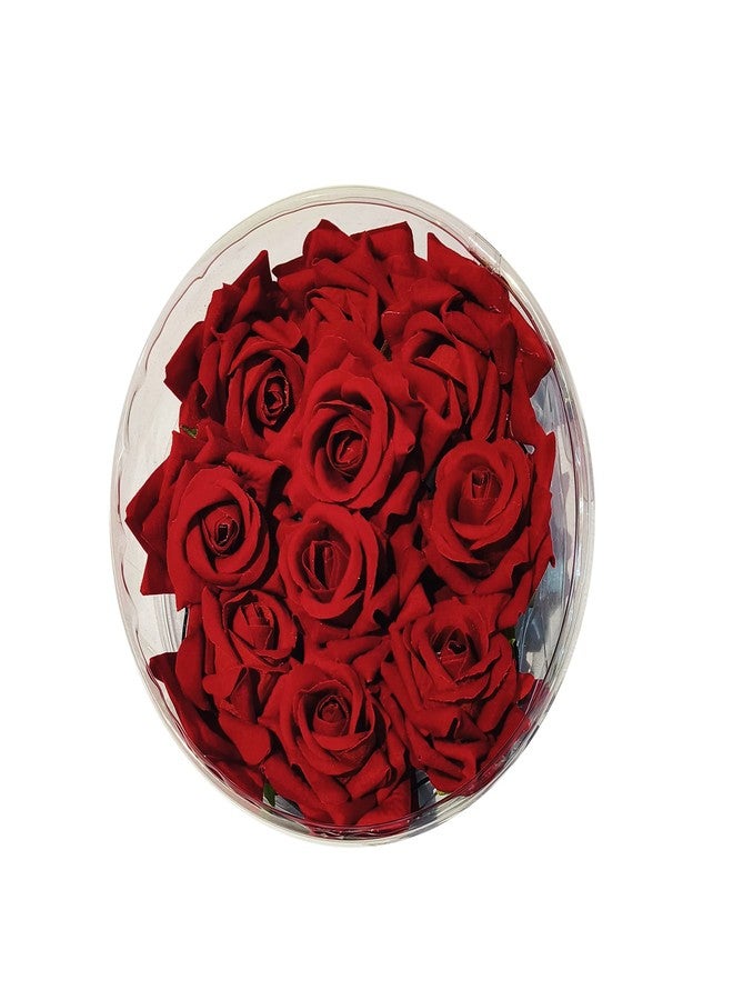 La Belleza Decorative Red Rose Flower Design Bun Hair Pin/Juda Pins/U Shape Hair Accessories for Women and Girls(Pack of 12) Rose Flower Juda Pins |Bun Pins (Red Rose) - Image 3
