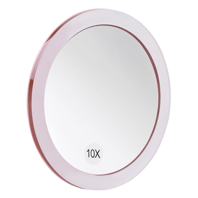 Santoo 10X Magnifying Mirror - With 3 Mounting Suction Cups - Used For Precise Makeup - Eyebrows/Tweezing - Blackhead/Blemish Removal - Bathroom/Travel Makeup Mirror - 6 Inch Round - Image 5