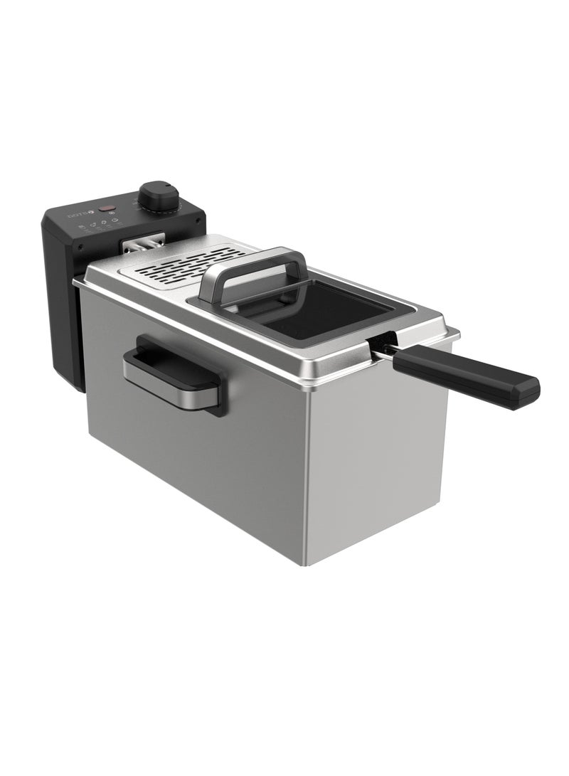 دوتس مقلاة دوتس العميقة 1830-2180 واط من الفولاذ المقاوم للصدأ سعة 3 لتر مع سلة للقلي ومقلاة داخلية غير لاصقة لسهولة التنظيف - Image 4