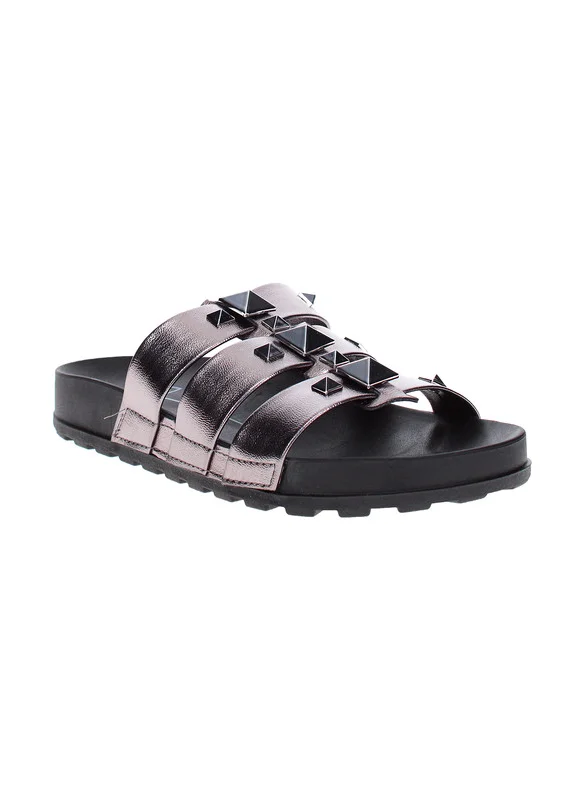 موليكا Moleca Ladies Flat Sandals Graphite | Made In Brazil