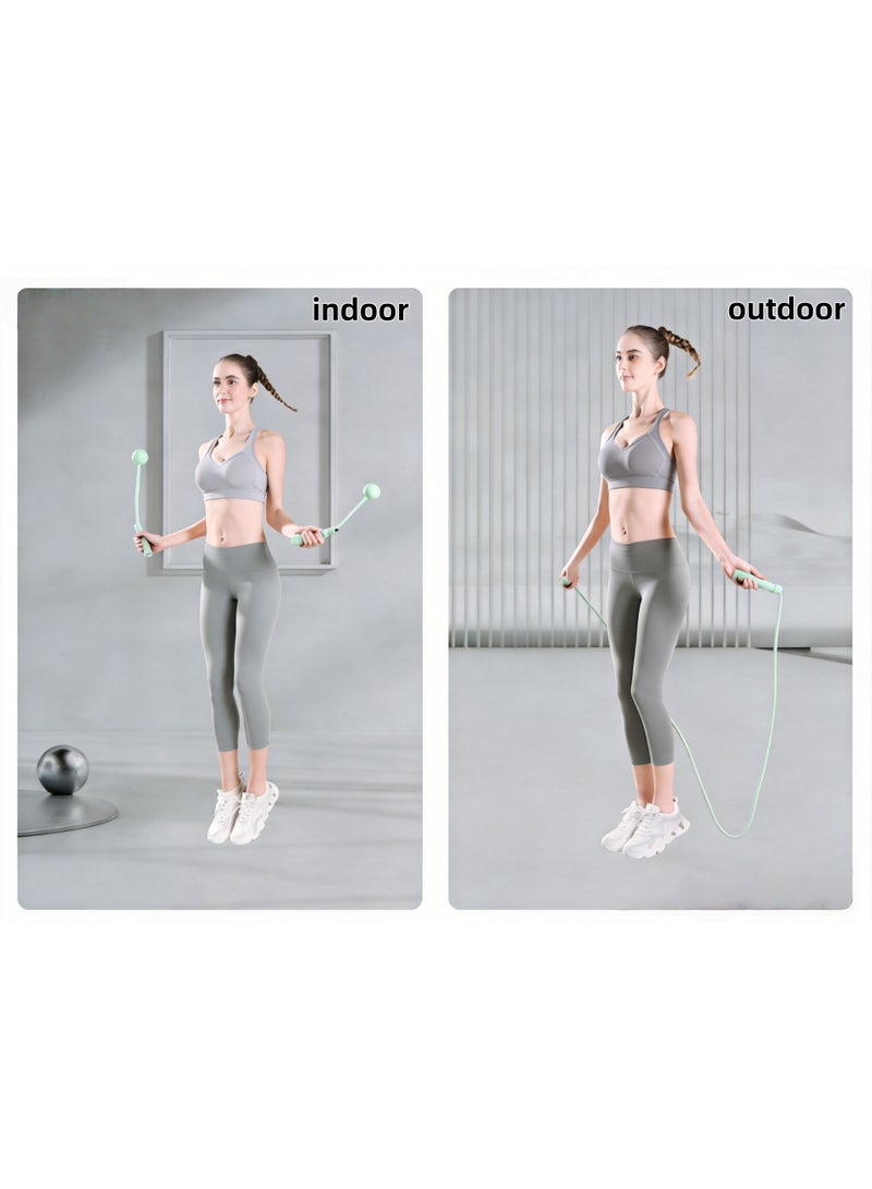 Cordless Counter Jump Rope with Large Cordless Ball-Weighted Jump Rope with LCD Display - Image 2