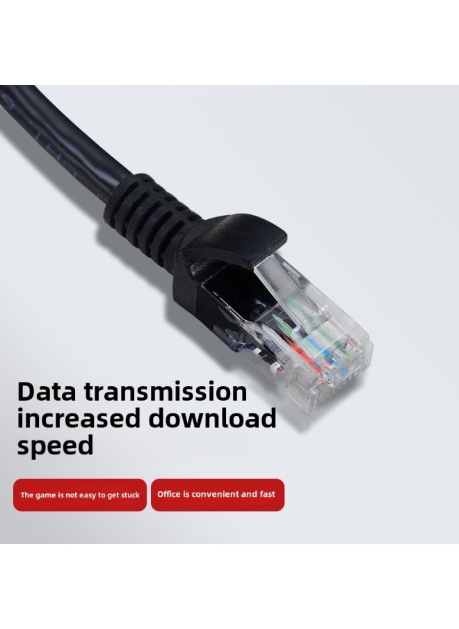 Generic Six Types Of Unshielded Network Cable Copper Clad Aluminum Multi-specification Gigabit CAT6 Twisted Pair High-speed Computer Finished Network Cable-Color:White-Line Length:50 M  - Image 2