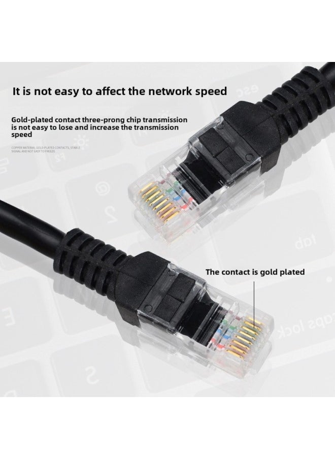 Generic Six Types Of Unshielded Network Cable Copper Clad Aluminum Multi-specification Gigabit CAT6 Twisted Pair High-speed Computer Finished Network Cable-Color:White-Line Length:50 M  - Image 5