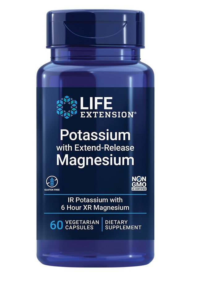 Life Extension Potassium With Extendrelease Magnesium 60 Veggie Capsules