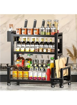 Spice Rack, Large Capacity Multi-layer Spice Jars Storage Holder With Cutting Board Holder And Utensil Holder, Multifunctional Durable 3 Layers Condiment Storage Organizer - pzsku/ZF197787842D64D9848A3Z/45/_/1721377325/0173a5d9-621e-4c04-8f7e-6873892ae634