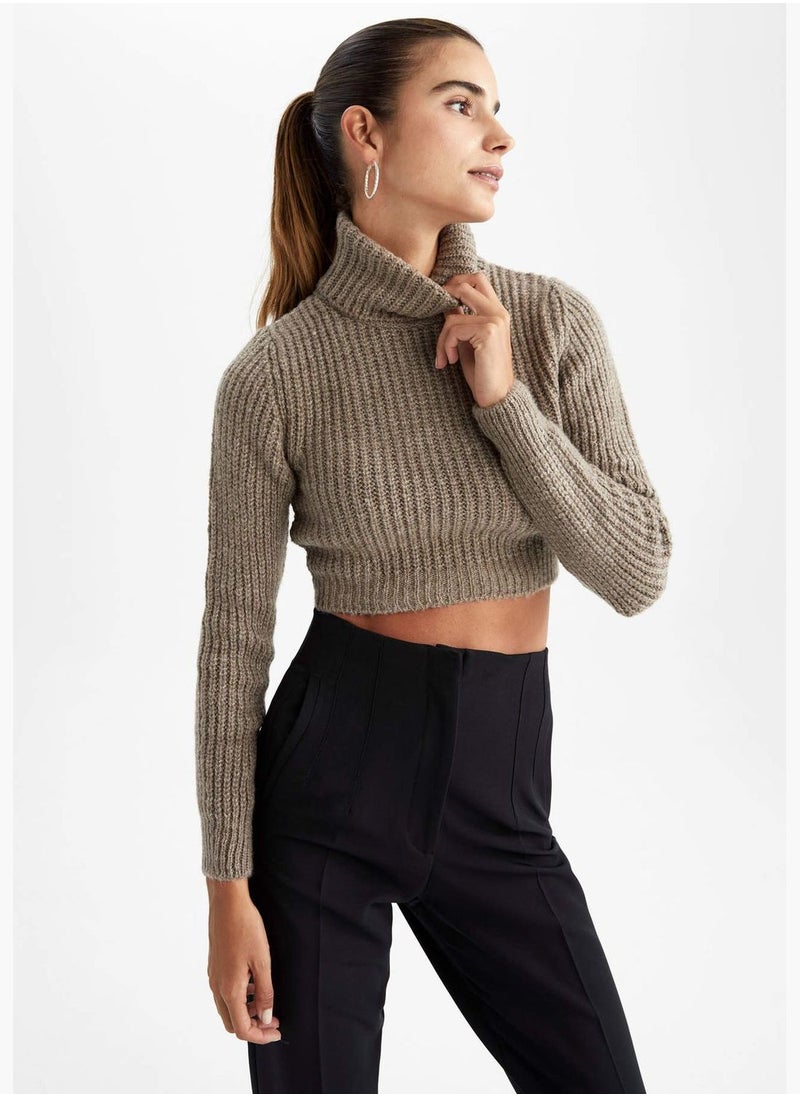 DeFacto Woman Turtle Neck Long Sleeve Tricot Pullover  - Image 5