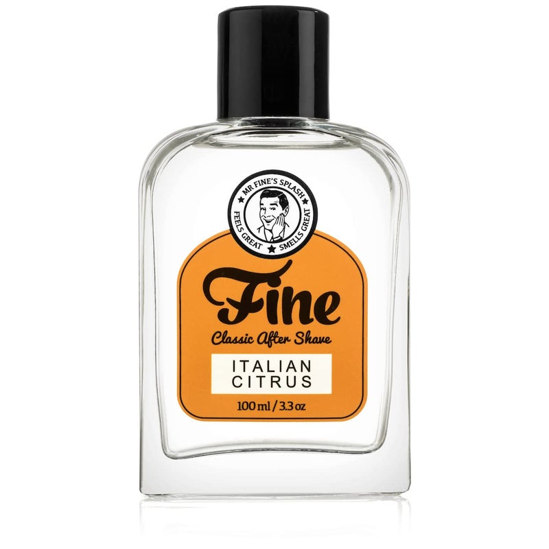 Fine Men's Aftershave - Italian Citrus Fragrance, Soothing & Toning Post Shave Balm, Calms Razor Burn, Classic Barbershop Feel, Alcohol-Based Formula, Gentle for All Skin Types, 100ml - Image 1