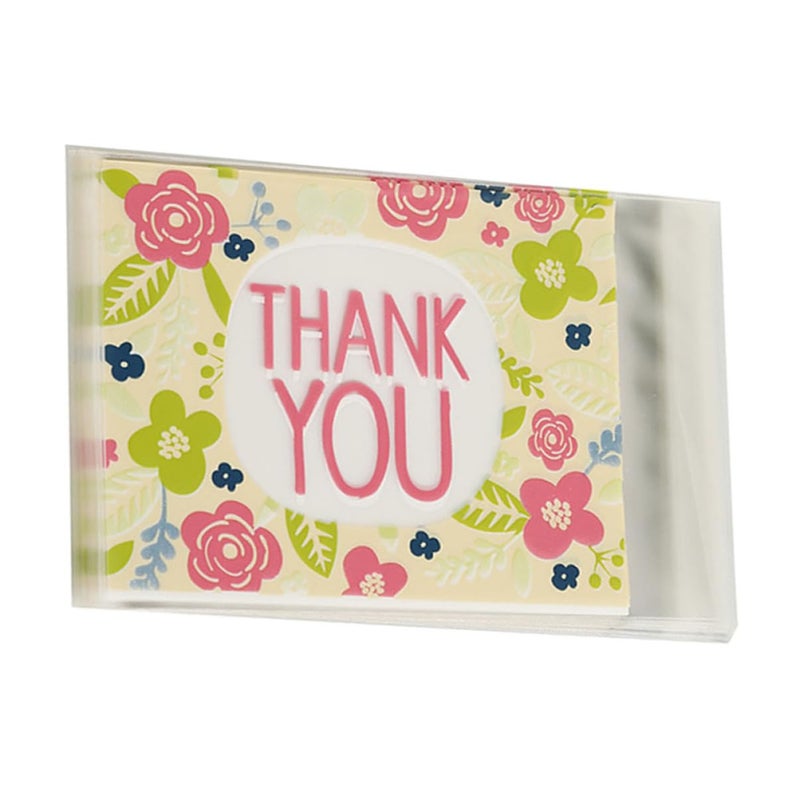 Easy Peel Floral Self Adhesive Cellophane Bags 100pcs For Cookies Bakery Goods Party Favors - Image 2