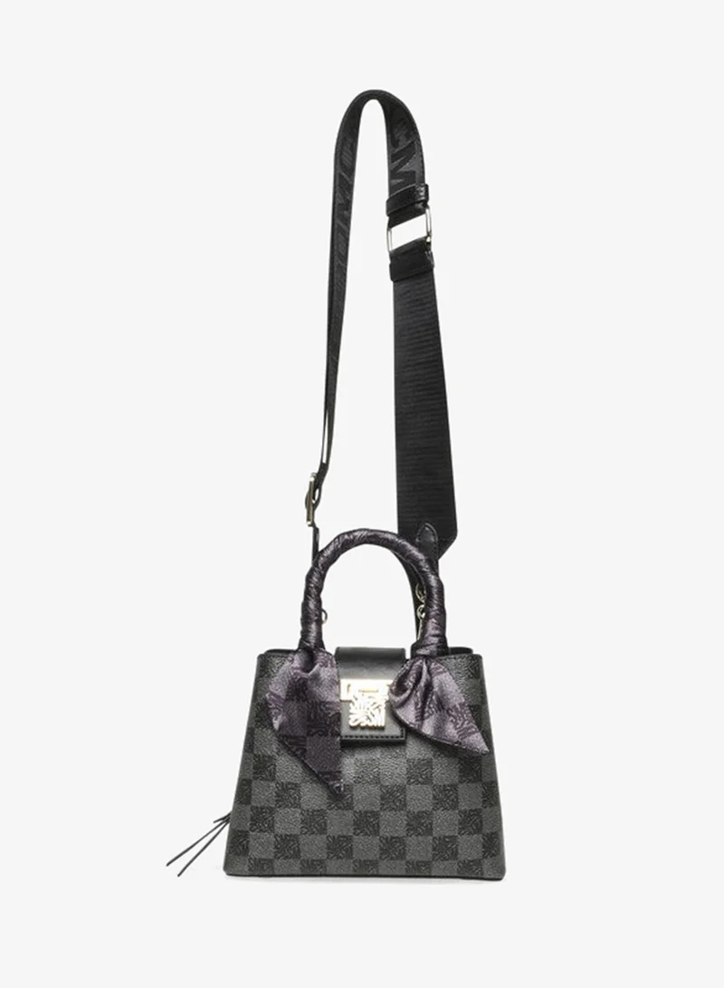 Bmirel-L Black & Gold Women's Satchel Bag